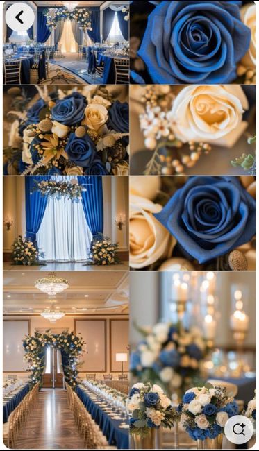 Mariage sur le thème " ce rêve bleu " 2