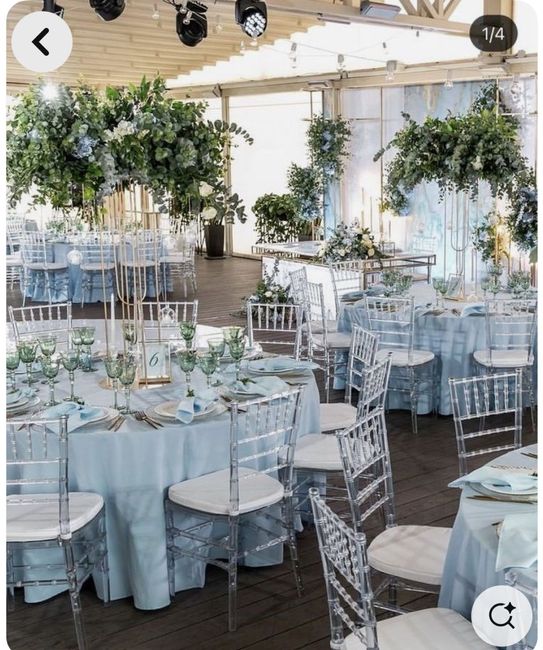 Mariage sur le thème " ce rêve bleu " 4