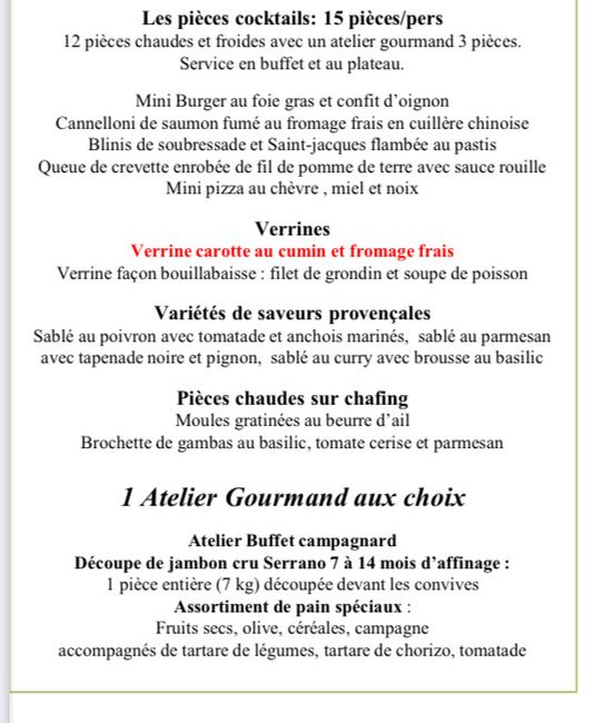 Choix toast verrines 1