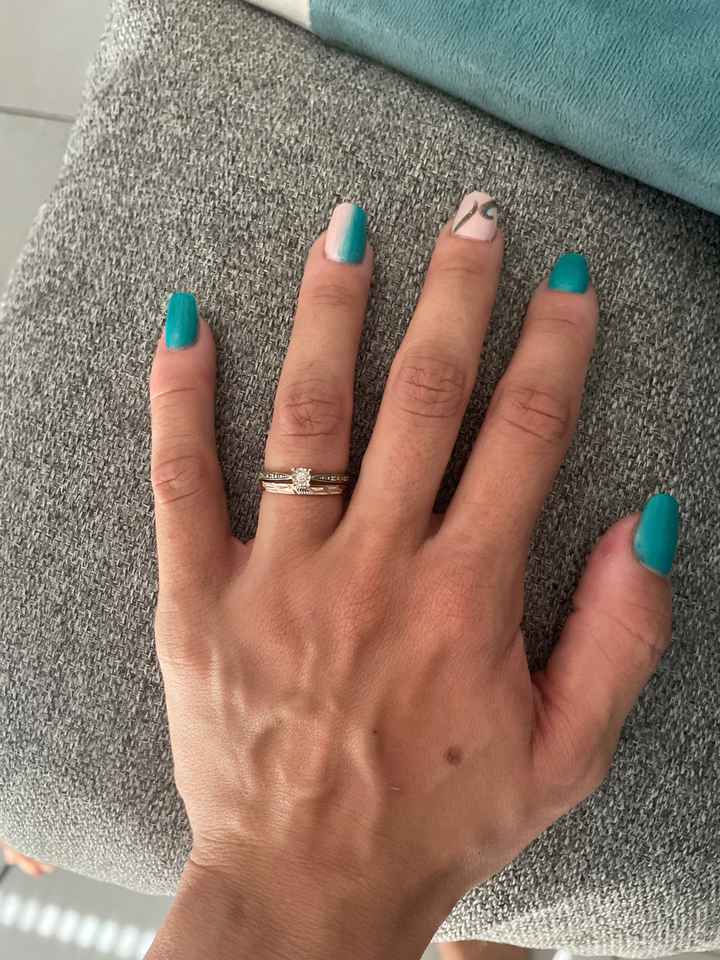 Bague de fiançailles + alliance ou alliance simple - 1