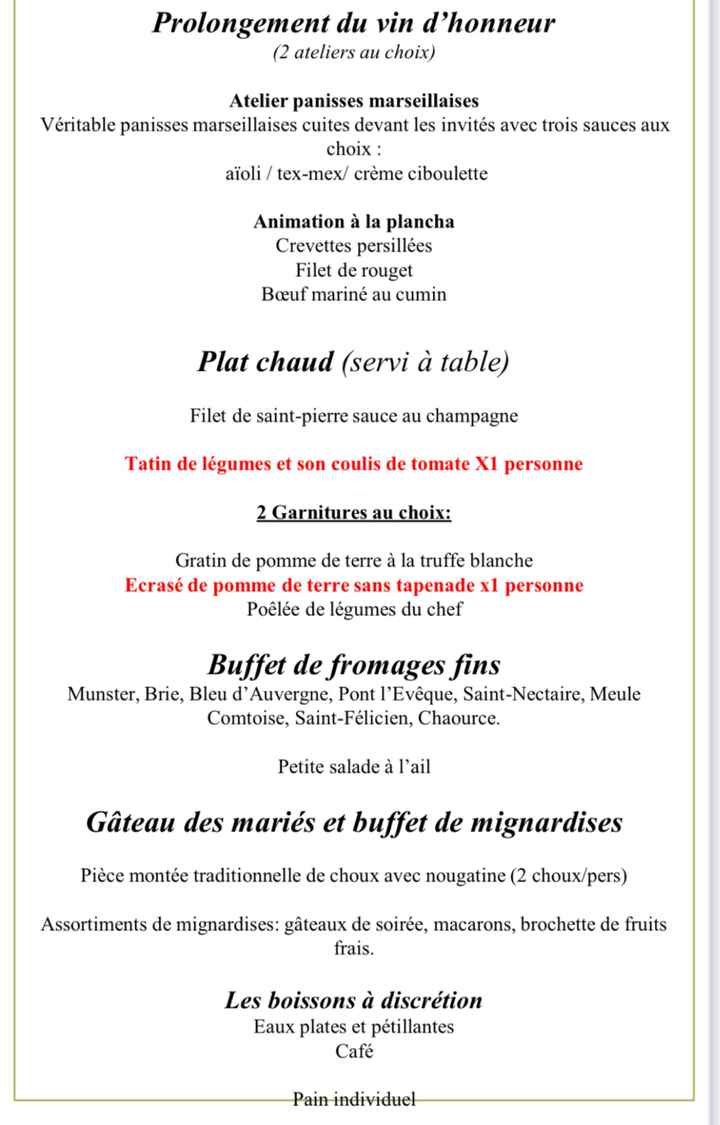 Clap de fin pour l’organisation traiteur - 2