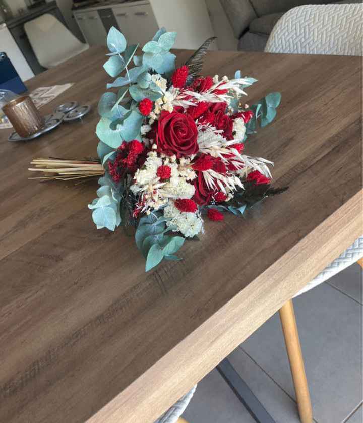 Bouquet de mariée fleurs séchées Flowrette - 2