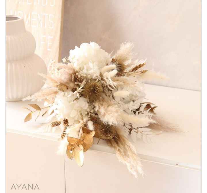 Bouquet de mariée fleurs séchées Flowrette - 3