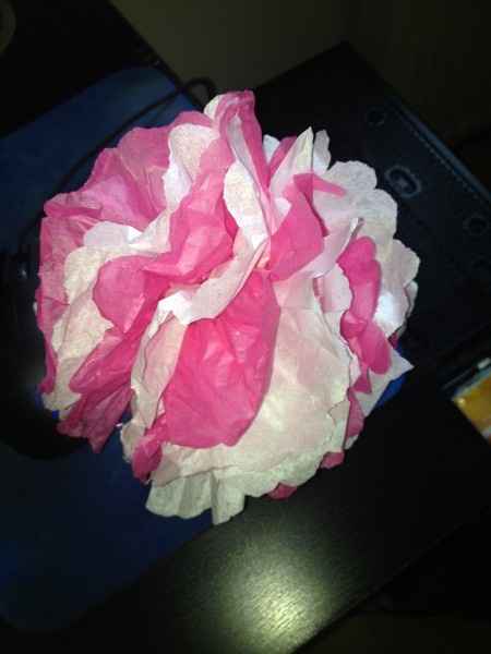 Fleur papier de soie