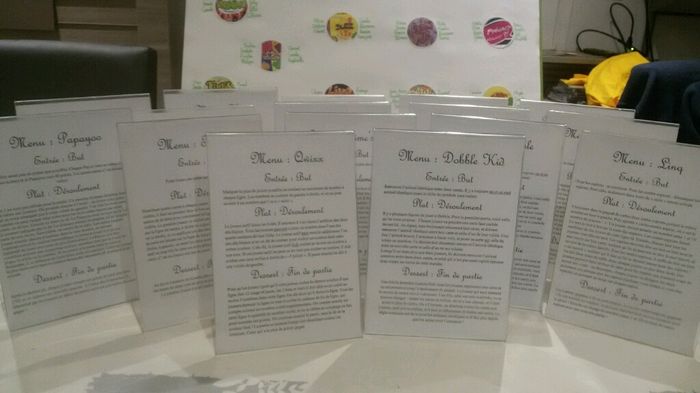 J-3 : le tableau plan de table - 1