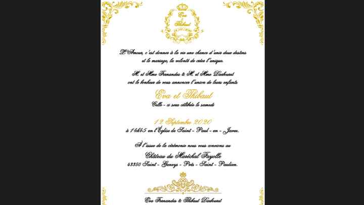 Carton invitation