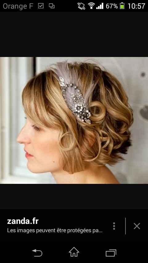 Coiffure sur cheveux court - 1