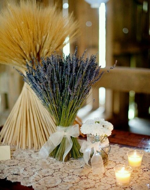 Déco avec du blé / bouquet de mariée avec du blé - 4