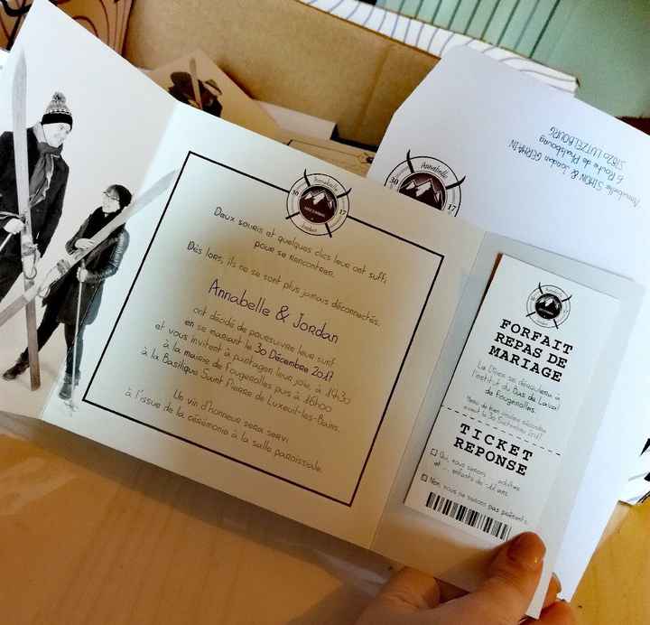 Les faire parts sont la hihi - 1