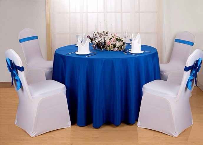 Idée table d'honneur bleu