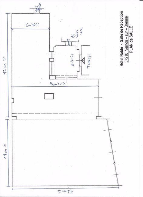 Le plan de ma salle: Domaine Hotel Noble