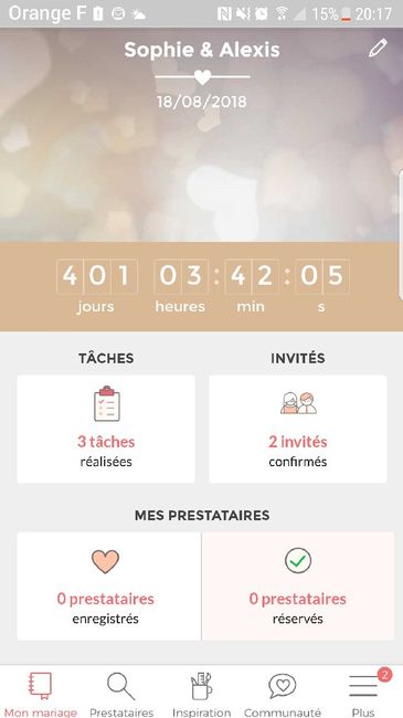 Où en sont vos compteurs Mariages.net ? - 1