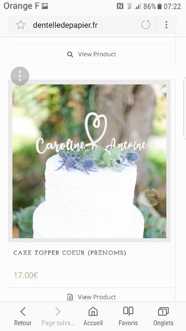  Cake topper personnalisé - 1