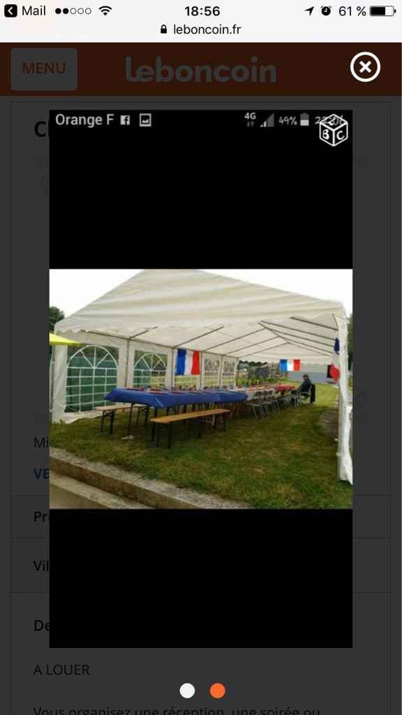 Taille chapiteau pour cérémonie laïque - 1