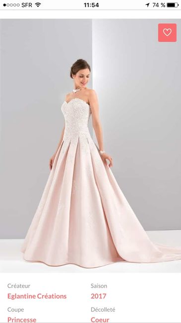 Robe : celle que vous rêviez et celle que vous avez choisie. - 1