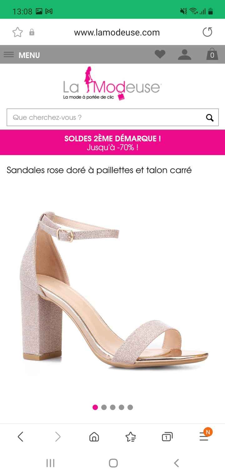 Sandale talon carre rose gold online