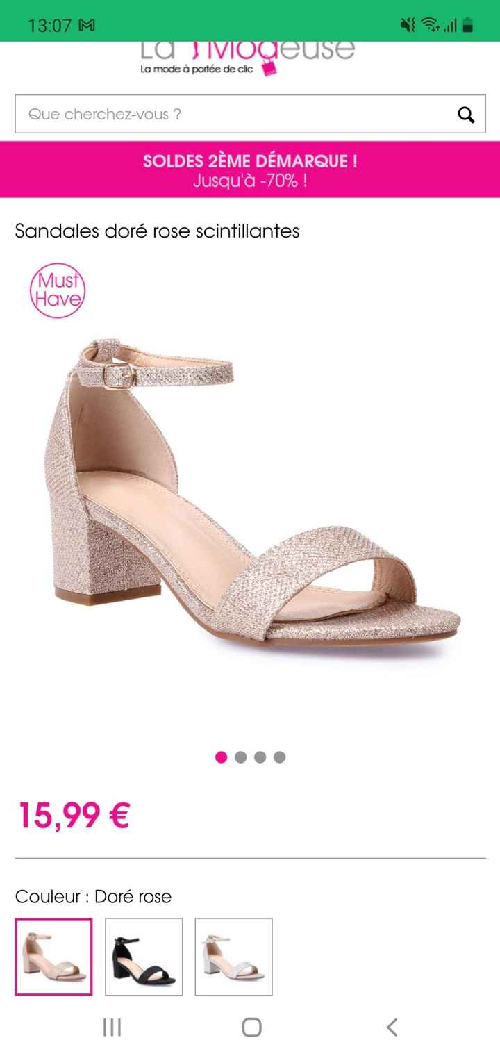 Chaussures rose gold - 2