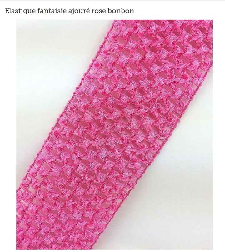 elastique large ajourée
