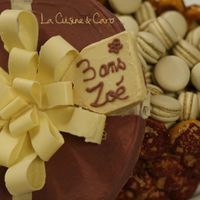 boite  ronde choux et macaron