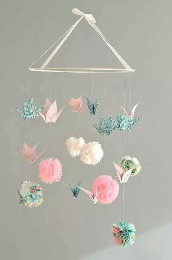 Décoration suspendue en origami - 1