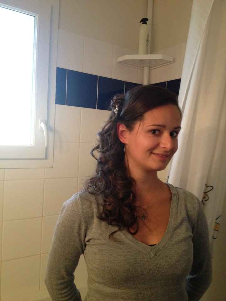 Essaie coiffure enfin concluant !! 