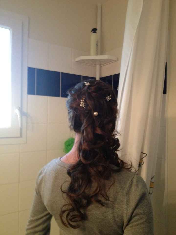 Essaie coiffure enfin concluant derrière