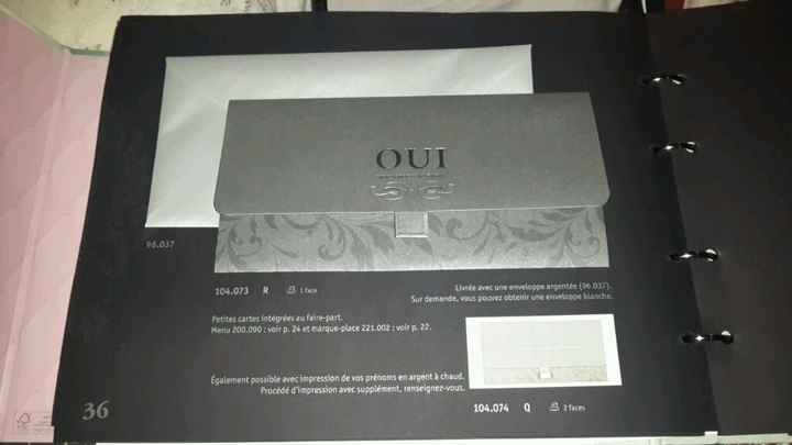 Faire part choisi - 1