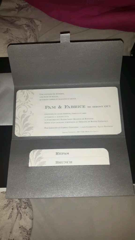 Faire part choisi - 2