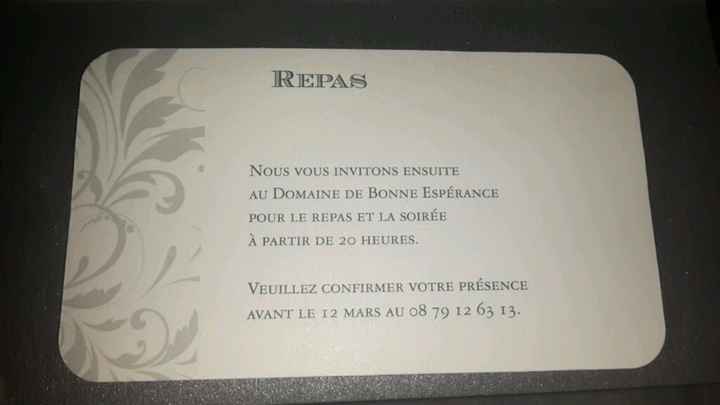 Faire part choisi - 3