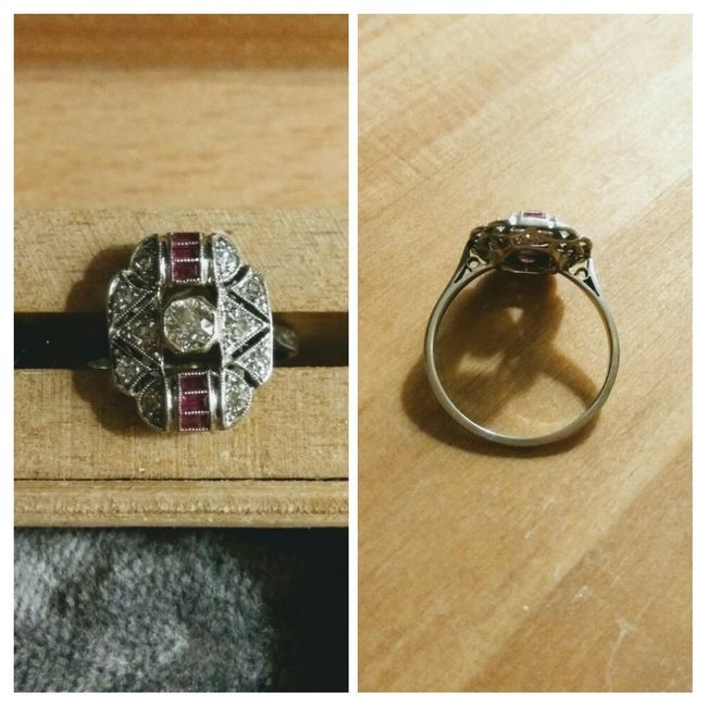 Bague art déco / vintage en guise d'alliance. help - 1