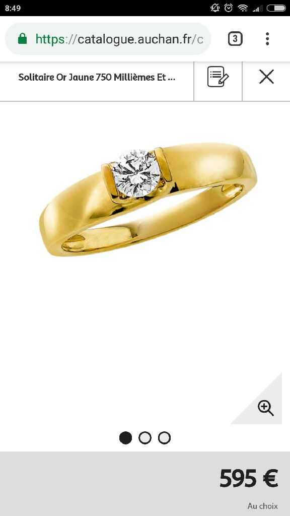 Bon plan solitaire diamant 0,30 carat - 1