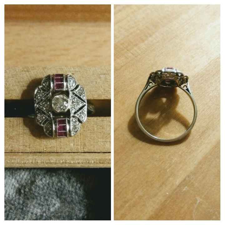 Bague art déco / vintage en guise d'alliance. help - 1