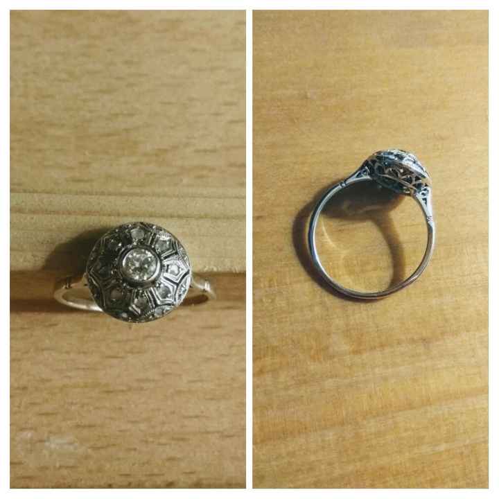 Bague art déco / vintage en guise d'alliance. help - 2