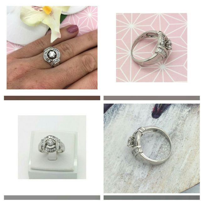 Bague de fiançailles neuve, bijoux de famille ou occasion 1