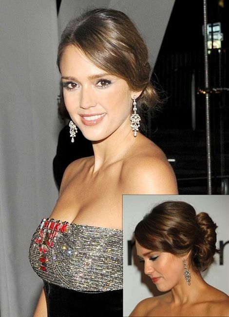 Chignon bas sur le côté