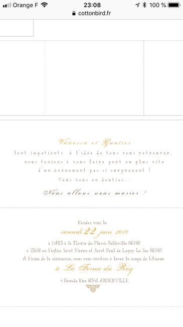 Faire part - 2