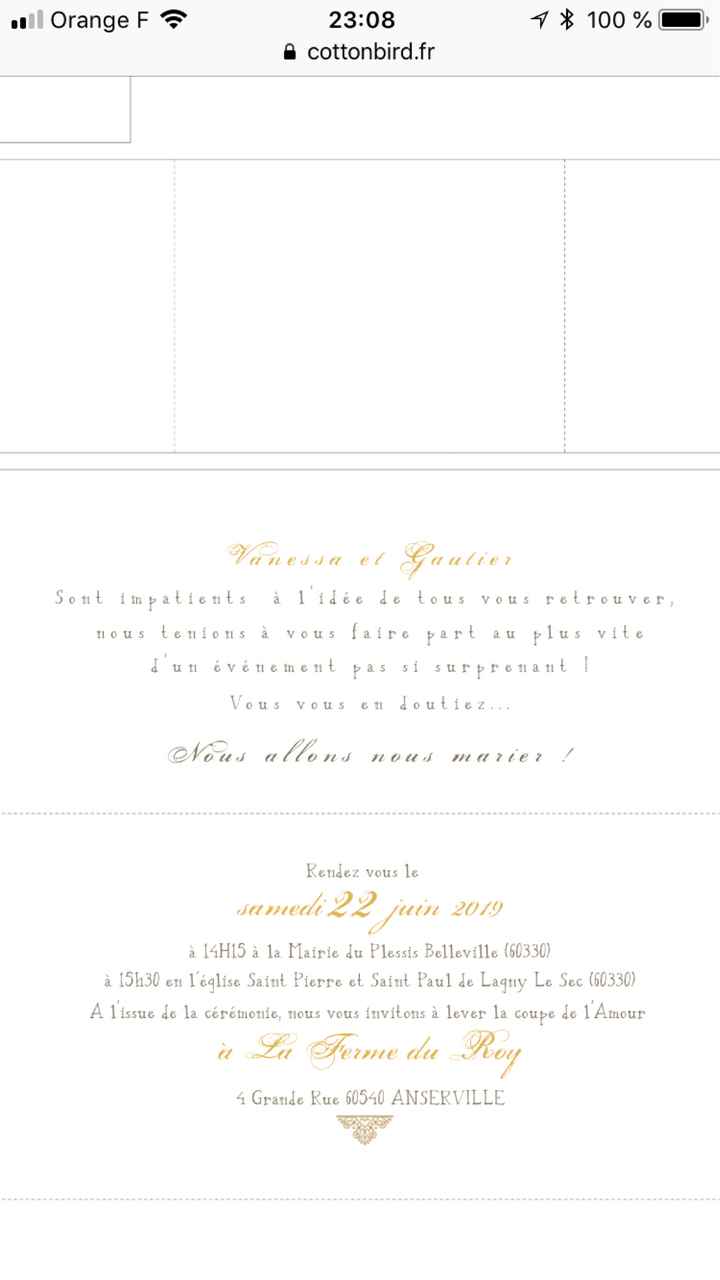 Faire part - 2