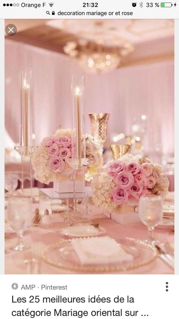  Décoration or et rose - 1