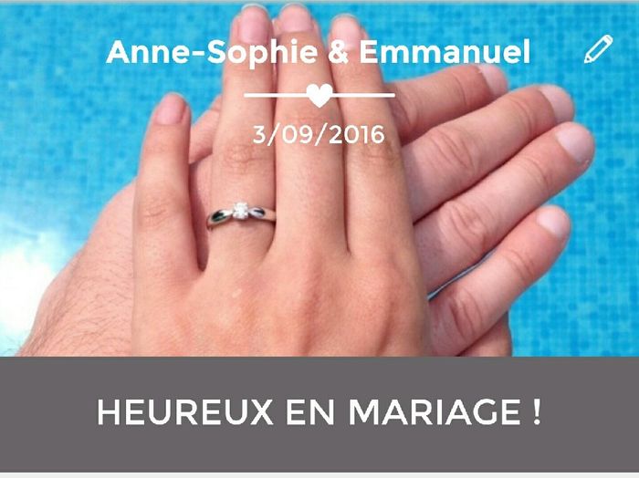 Que m'arrive t il ?! je me marie ^^ - 1