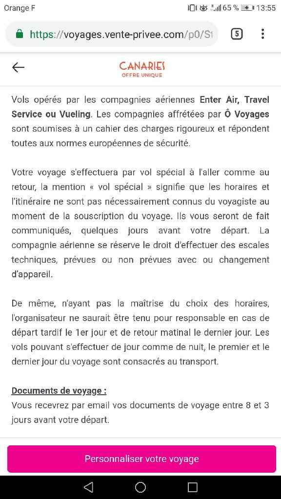 Voyage vente privée - 1