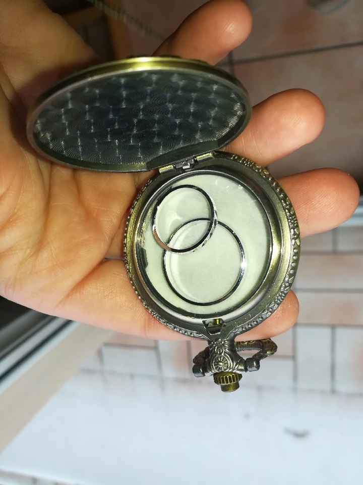 Porte alliance, réception robe, et bougeoirs - 1