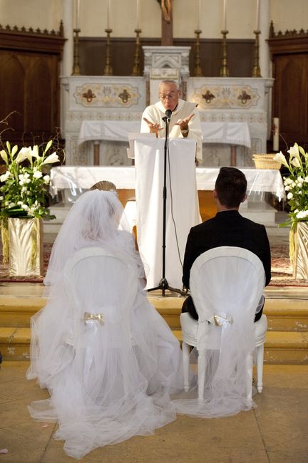 Les chaises de l'église