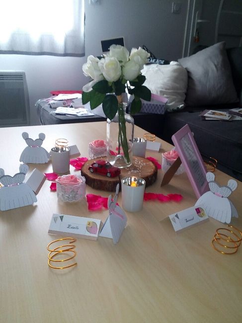 Essai table d'honneur + centre de table - 2