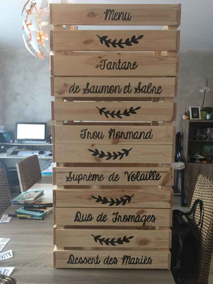 Menu caisse en bois - 1