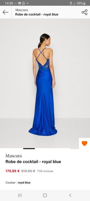 Robe Mascara bleu navy taille 36/38 (recherche) 2