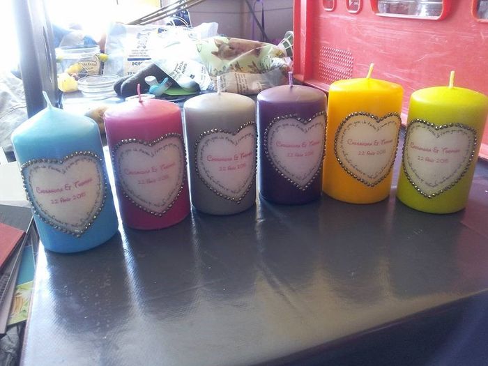 bougie decorée