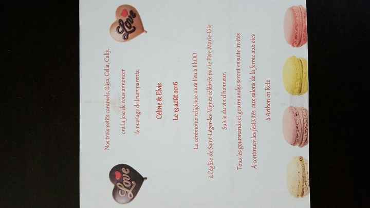 Faire part gourmand envoyé! - 1