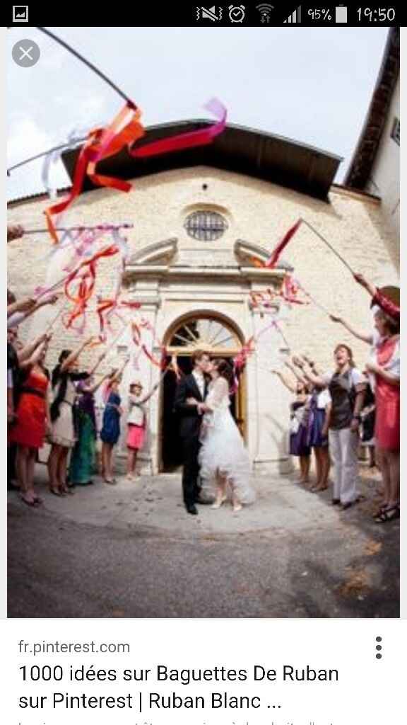 Qu'avez-vous prévu de lancer à la sortie de la marie/eglise ? - 1