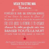 Demande aux témouin(e)s - 1