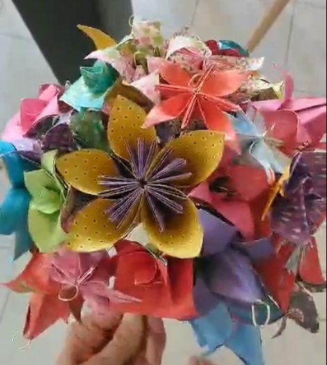 Diy : bouquet pour le jeu des rubans 3